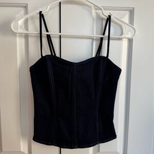 NWOT Weworewhat denim corset